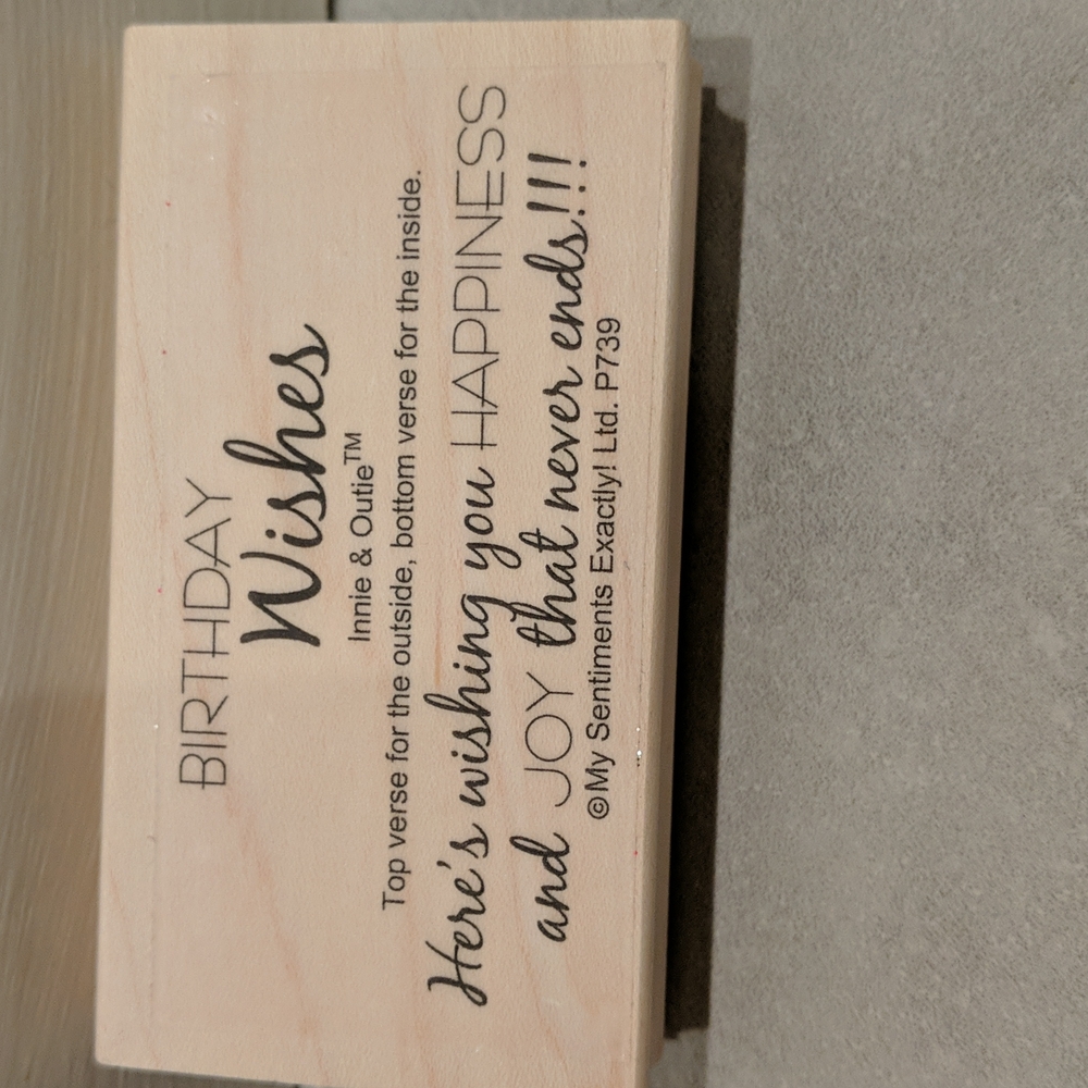 New. Wooden stamp